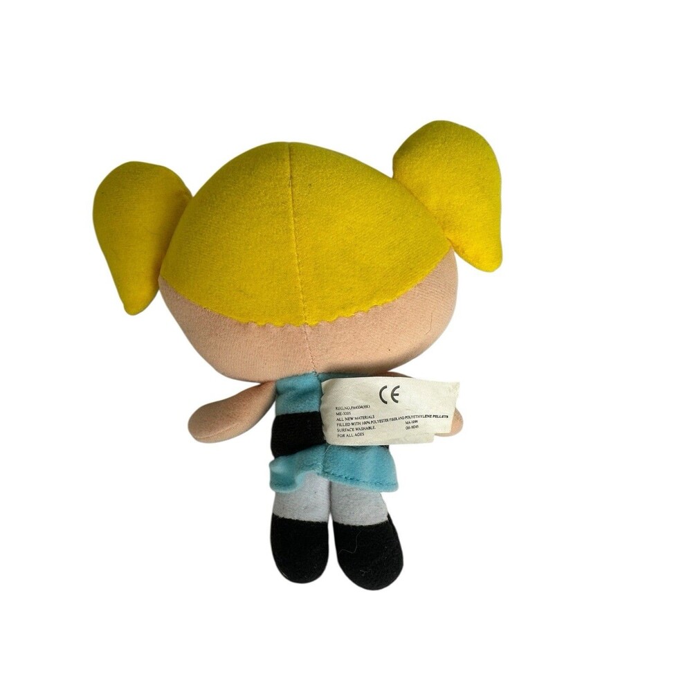 Vintage 1999/2000  Cartoon Network Powerpuff Girls BUBBLES 6" Plush‎ Blonde Doll - Picture 2 of 6